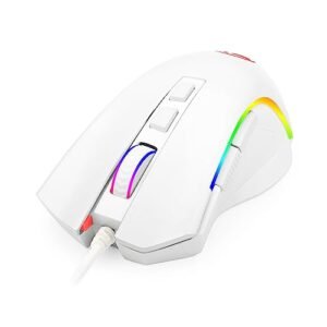 Redragon MOUSE GAMER GRIFFIN BRANCO COM LED RGB – M607W, UNICO
