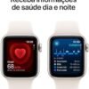 Apple Watch SE GPS • Caixa estelar de alumínio – 40 mm • Pulseira esportiva estelar – P/M