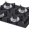 Cooktop 4 bocas Chamalux ultra chama Bivolt Trempe de Chapa Preto
