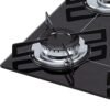 Cooktop 4 bocas Chamalux ultra chama Bivolt Trempe de Chapa Preto