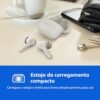 PHILIPS, Fone de Ouvido Sem Fio TWS, TAT1109WT/00, Bluetooth, Com Microfone, Até 24 horas de bateria, Branco