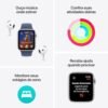 Apple Watch SE GPS • Caixa meia-noite de alumínio – 40 mm • Pulseira loop esportiva tinto
