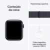 Apple Watch SE GPS • Caixa meia-noite de alumínio – 40 mm • Pulseira loop esportiva tinto