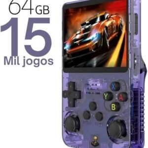 Game Portátil R36s Tela IPS 3.5 64GB 15 Mil jogos