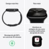 Apple Watch Series 10 GPS • Caixa preta brilhante de alumínio – 46 mm • Pulseira esportiva preta – M/G