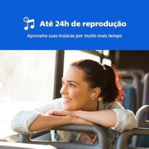 PHILIPS, Fone de Ouvido Sem Fio TWS, TAT1109WT/00, Bluetooth, Com Microfone, Até 24 horas de bateria, Branco