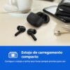 PHILIPS, Fone de Ouvido Sem Fio TWS, TAT1109BK/00, Bluetooth, Com Microfone, Até 24 horas de bateria, Preto