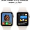 Apple Watch SE GPS • Caixa estelar de alumínio – 40 mm • Pulseira esportiva estelar – P/M