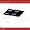 FISCHER COOKTOP À GÁS 4 BOCAS FIT LINE TREMPE ARAMADO MESA VIDRO PRETO BIVOLT 36350-102675