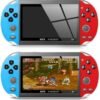 Vídeo Game Portátil X7 Retrô Console Multijogos Clássicos 8GB de Memória USB com Tela de 4.3” Polegadas e Saída de Video Interface para TV/AV