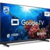 Smart TV Philips 43″ Full HD 43PFG6918/78, Google TV, Comando de Voz, HDR, 3 HDMI, Wifi 5G, Bluetooth