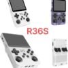 Console de jogos portátil retrô, console de videogame R36S de código aberto, sistema Linux, tela IPS de 3,5 polegadas, reprodutor de vídeo de bolso portátil com cartão TF 64G / 128G / 316 ( Color : Bl