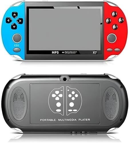 Vídeo Game Portátil X7 Retrô Console Multijogos Clássicos 8GB de Memória USB com Tela de 4.3” Polegadas e Saída de Video Interface para TV/AV